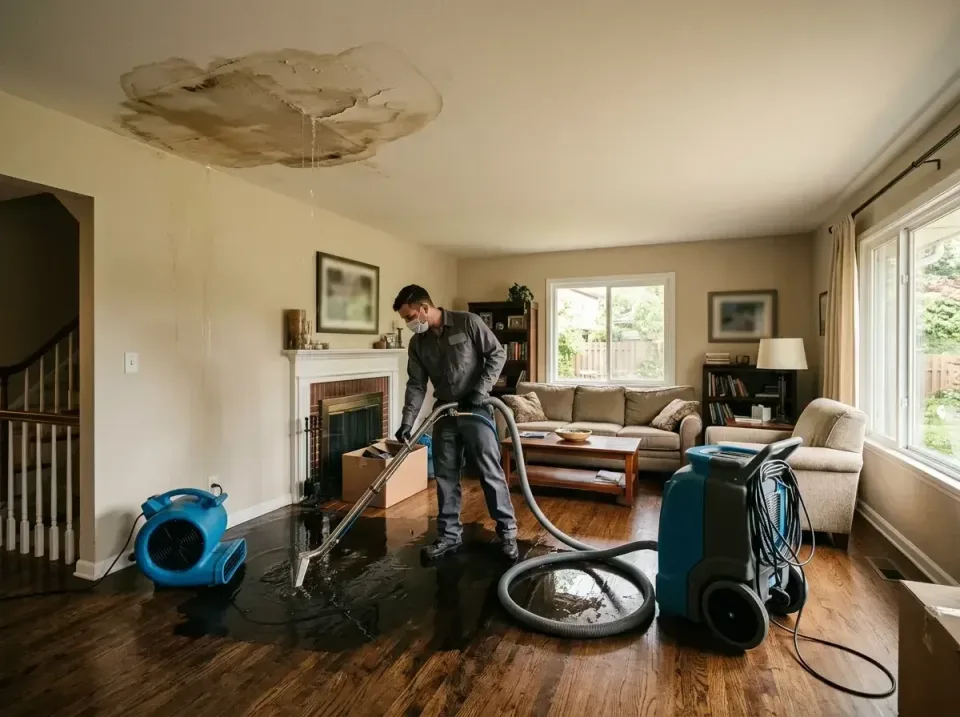 attic-pipe-burst-ceiling-drip-008 — frequently asked questions, Water Damage Restoration & Carpet Care in Sparta, MI